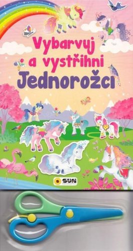 Vybarvuj a Vystřihni Jednorožci (růžová)