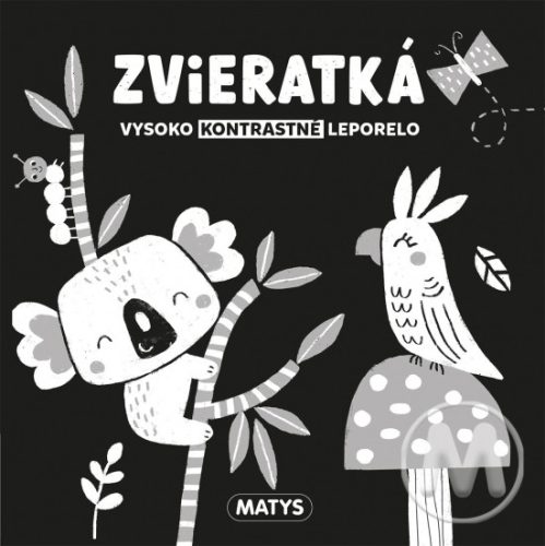 Kontrastné leporelo - Zvieratká